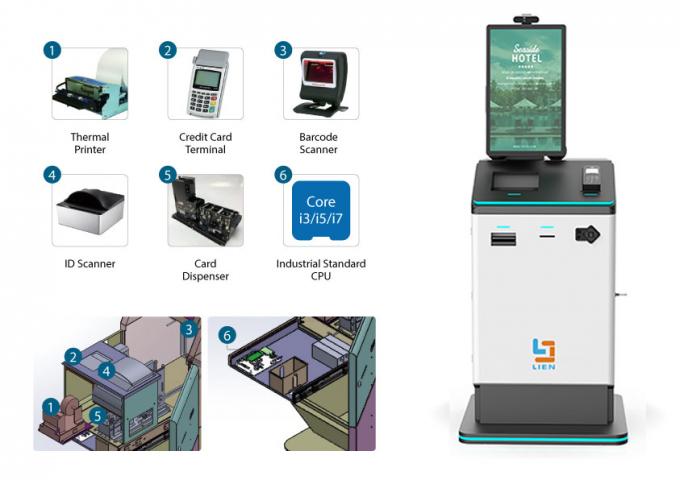 Types and Sizes of Hotel Self Check In Kiosk by LKS