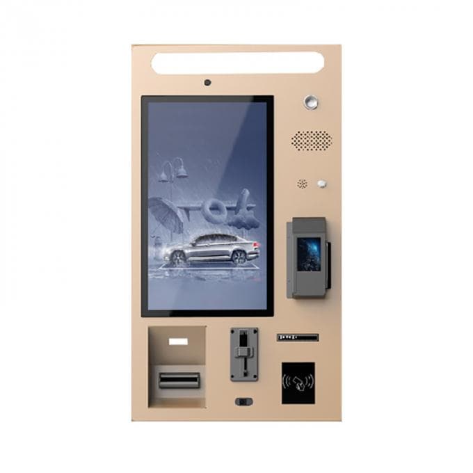 Parking Payment Kiosk With 21.5 Inch High Brightness Touch Screen Cash Credit Card QR Code NFC Payment