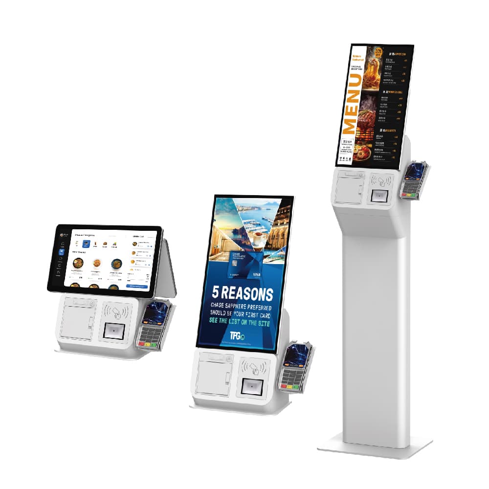 2D Scanner Self Payment Kiosk with High Durability Multi-Payment Methods Secure Data Processing