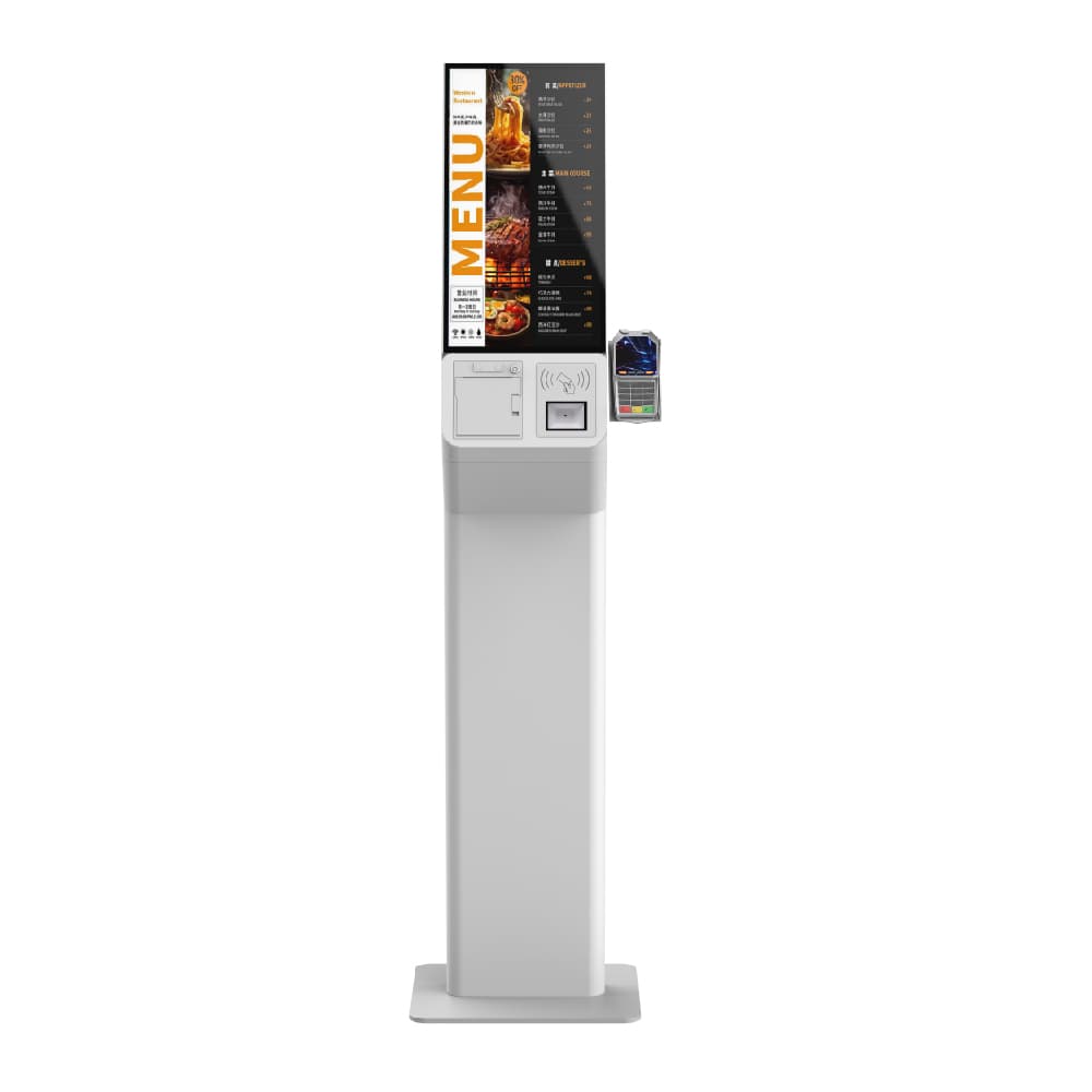 2D Scanner Self Payment Kiosk with High Durability Multi-Payment Methods Secure Data Processing
