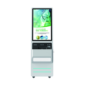 19-inch standing medical check in kiosk machine With Barcode and QR Code Scanner 8GB RAM 256GB SSD